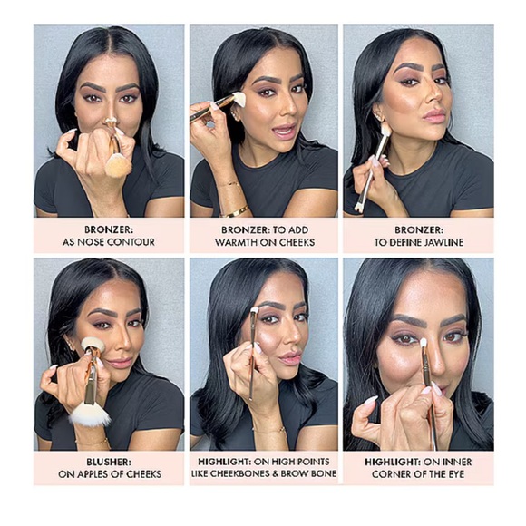 BNIB by ICONIC LONDON MULTI USE CREAM BLUSH, BRONZE AND HIGHLIGHT PALETTE - Picture 12 of 14